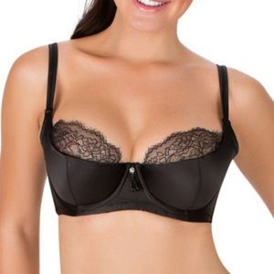Parfait black padded balconette bra Size 30FF